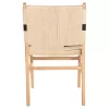 LEISURE CHAIR RUBBERWOOD AND ROPE IN NATURAL RUSTIC COLOR 50x60x88Hcm.