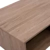 COFFEE TABLE MARGARIT LIFTABLE MELAMINE IN OAK-GREY COLOR 100x58x39-53Ycm.