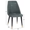 CHAIR PROFESSIONAL AGUSTIN  NUBUCK-TYPE GREY AND WOODEN LEGS 50x66x92Hcm.