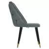 CHAIR PROFESSIONAL AGUSTIN  NUBUCK-TYPE GREY AND WOODEN LEGS 50x66x92Hcm.