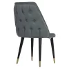 CHAIR PROFESSIONAL AGUSTIN  NUBUCK-TYPE GREY AND WOODEN LEGS 50x66x92Hcm.