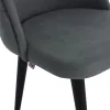 CHAIR PROFESSIONAL AGUSTIN  NUBUCK-TYPE GREY AND WOODEN LEGS 50x66x92Hcm.