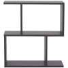 SIDE TABLE AMEER WITH STORAGE SPACES  MELAMINE IN GREY COLOR 50x17x56Hcm.