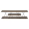 TV STAND TARS  MELAMINE OLIVE GREY 120x32x33Hcm.