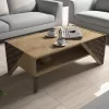 LIVING ROOM COMPOSITION  2PCS MELAMINE IN NATURAL OAK