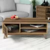 LIVING ROOM COMPOSITION  2PCS MELAMINE IN WALNUT COLOR