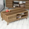 LIVING ROOM COMPOSITION  2PCS MELAMINE IN WALNUT COLOR