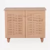 SHOE RACK-CABINET CASSIOPE  MELAMINE IN NATURAL WOOD COLOR 77Χ34Χ63.5Hcm.