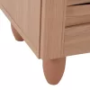 SHOE RACK-CABINET CASSIOPE  MELAMINE IN NATURAL WOOD COLOR 77Χ34Χ63.5Hcm.