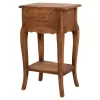 SIDE TABLE WITH 2 DRAWERS  MAHOGANY WOOD IN NATURAL COLOR 40x30x67Hcm.