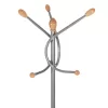 FLOOR STANDING HANGER  METALLIC IN SILVER COLOR-7 HANGING POSITIONS 41x41x176Hcm.