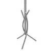 FLOOR STANDING HANGER  METALLIC IN SILVER COLOR-7 HANGING POSITIONS 41x41x176Hcm.