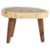 COFFEE TABLE DOMPU  SOLID SUAR WOOD 8cm THICK TABLETOP 66x44x46Hcm.