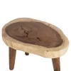 COFFEE TABLE DOMPU  SOLID SUAR WOOD 8cm THICK TABLETOP 66x44x46Hcm.