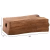 COFFEE TABLE TORANKU  SOLID TEAK TRUNK IN NATURAL