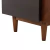 TV CABINET VEEN  MDF WITH WALNUT VENEER IN WALNUT AND DAREK GREY COLOR 170x40x50Hcm