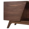 TV CABINET HUDSON  MDF WITH WALNUT VENEER IN WALNUT AND DAREK GREY COLOR 180x40x50Hcm.