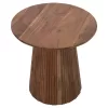 SIDE TABLE ROUND GROOT  SOLID ACACIA-NATURAL COLOR Φ45x44Hcm.