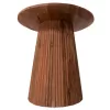 SIDE TABLE ROUND GROOT  SOLID ACACIA-NATURAL COLOR Φ45x44Hcm.