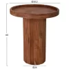 COFFEE TABLE ROUND RAJJEH  SOLID ACACIA WOOD IN NATURAL Φ50x60Hcm.