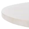 COFFEE TABLE OVAL HONKY  SOLID MANGO WOOD IN WHITE 120x60x40Hcm.