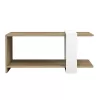 COFFEE TABLE WILMA  MELAMINE IN NATURAL-WHITE 80Χ50Χ35Hcm.