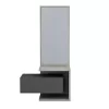 ENTRYWAY FURNITURE WITH MIRROR MEARA  MELAMINE IN SONAMA-GREY 49,1x31,3x90Hcm.