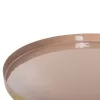 SIDE TABLE ROUND UTRI  METAL IN WARM PINK-BEIGE Φ35,5x44,5Hcm.