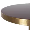 SIDE TABLE ERODE  METAL IN CHERRY RED-GOLD Φ50,5x52,5Hcm.