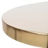 SIDE TABLE AMBUR  METAL IN ECRU-GOLD Φ40,5x62Hcm.