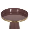 SIDE TABLE LATUR  METAL IN BROWNISH RED-GOLD Φ30,5x39-42Hcm.