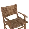 ARMCHAIR PROFESSIONAL SOLID TEAK WOOD AND RUSH-MATT 57.5x59x87H cm.ΗΜ9400.11