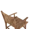 ARMCHAIR PROFESSIONAL SOLID TEAK WOOD AND RUSH-MATT 57.5x59x87H cm.ΗΜ9400.11