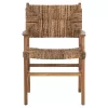 ARMCHAIR PROFESSIONAL SOLID TEAK WOOD AND RUSH-MATT 57.5x59x87H cm.ΗΜ9400.11