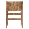 ARMCHAIR PROFESSIONAL SOLID TEAK WOOD AND RUSH-MATT 57.5x59x87H cm.ΗΜ9400.11