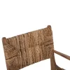 ARMCHAIR PROFESSIONAL SOLID TEAK WOOD AND RUSH-MATT 57.5x59x87H cm.ΗΜ9400.11