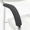 Visitor chair Florida PU white-chrome leg