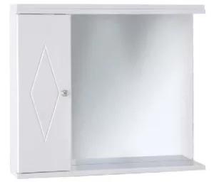 Bathroom mirror Drop 65 Single White