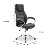 Sonar manager office chair with PU in black colour