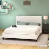 Double bed Nevil PU white matte 150x200