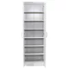 Shoe cabinet Sante 21 pairs dark white 60x37x183cm