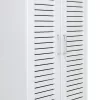 Shoe cabinet Sante 21 pairs dark white 60x37x183cm