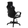 Manager office chair Garmin-Bucket PU in black-White colour