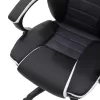 Manager office chair Garmin-Bucket PU in black-White colour