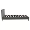 Bed Nevil in dark grey fabric 100x200cm