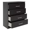 Chest of 4 drawers Olympus  in wenge colour 80x40x95