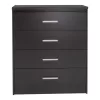 Chest of 4 drawers Olympus  in wenge colour 80x40x95