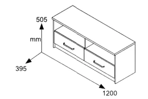 Έπιπλο τηλεόρασης OLYMPUS χρώμα wenge 120x39,5x50εκ