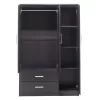 Wardrobe Olympus with 3 doors and drawers+mirror in wenge colour 120x57x183