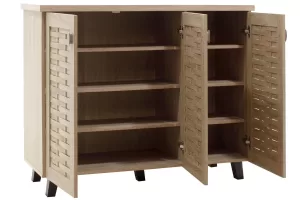 Shoe cabinet MANTAM 16 pairs sonoma 115.5x40x92cm